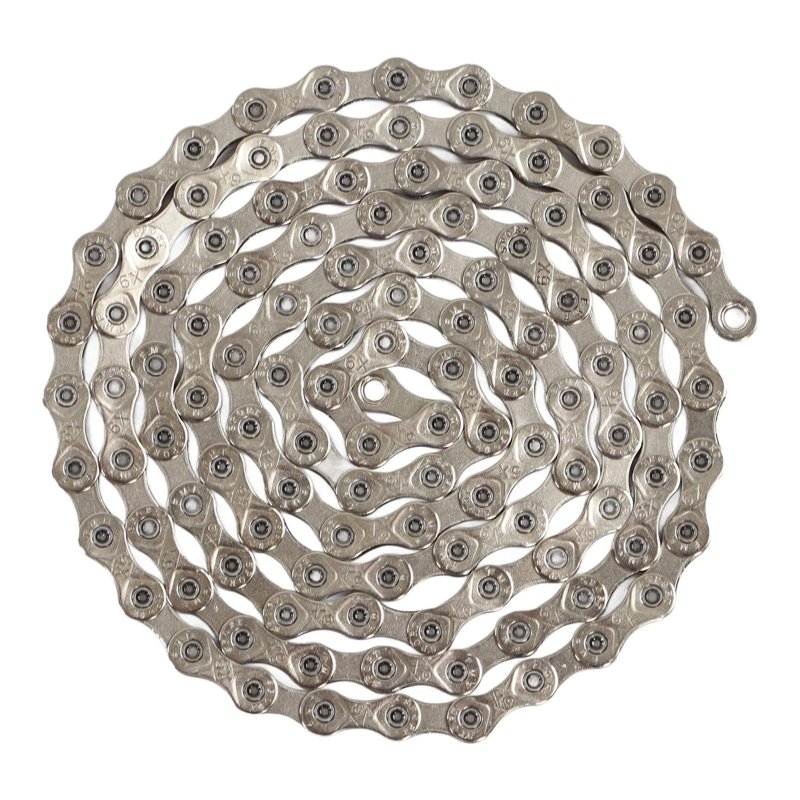 Bicycle Chain Stainless Steel 9s Variable Speed Chain with Articulating Buckle for Mountain Road