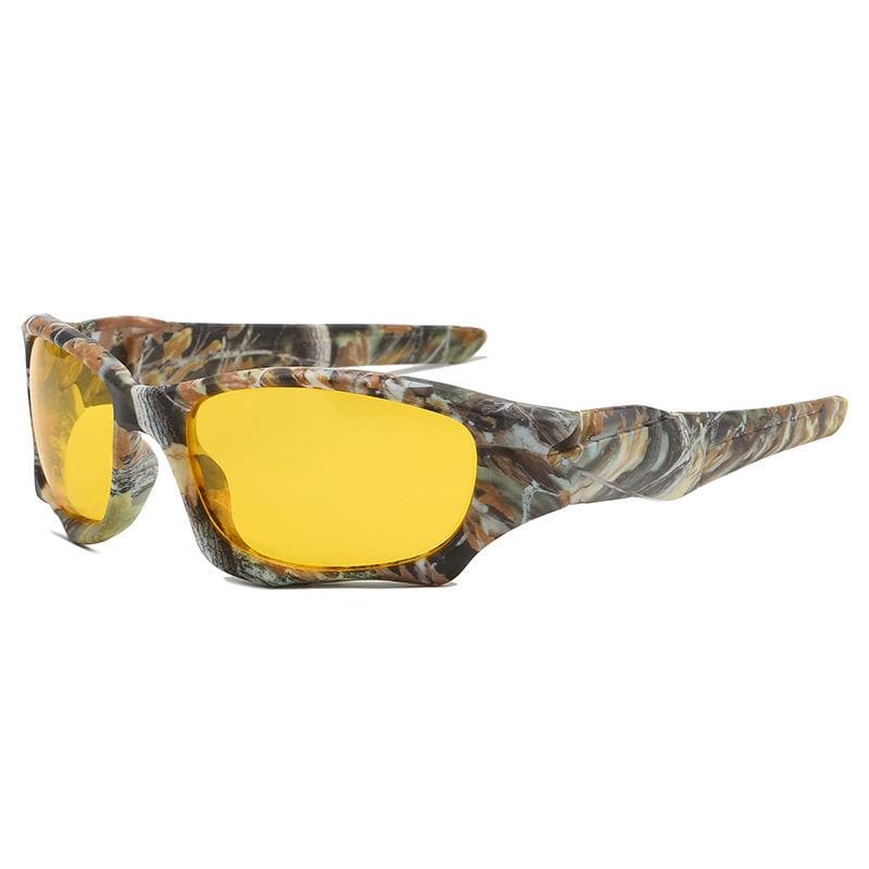 Men's Polarized Tactical Windproof Sunglasses - Military Green, Sports Style Non-Polarized