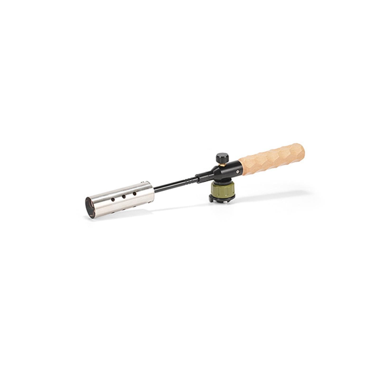 Portable Flamethrower Adjustable Firepower with Storage Bag Weed Torch for Outdoors Long Gun Gray