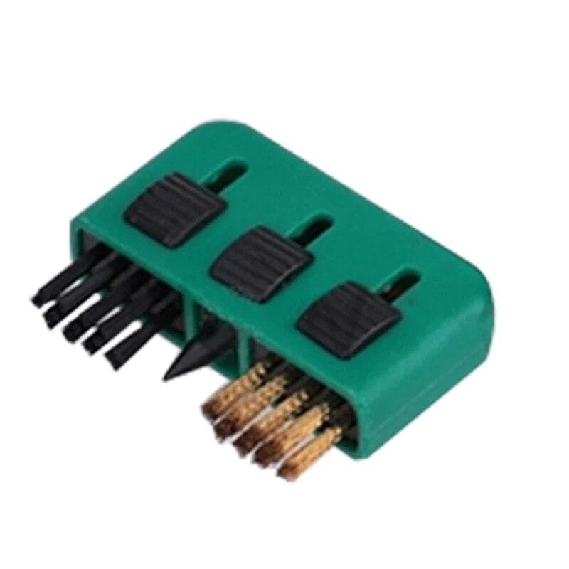 Golf Cleaning Brush Copper Hair Three-in-one Club Brush Ball Head Brush Three-hole Brush Copper Brush Golf Supplies green