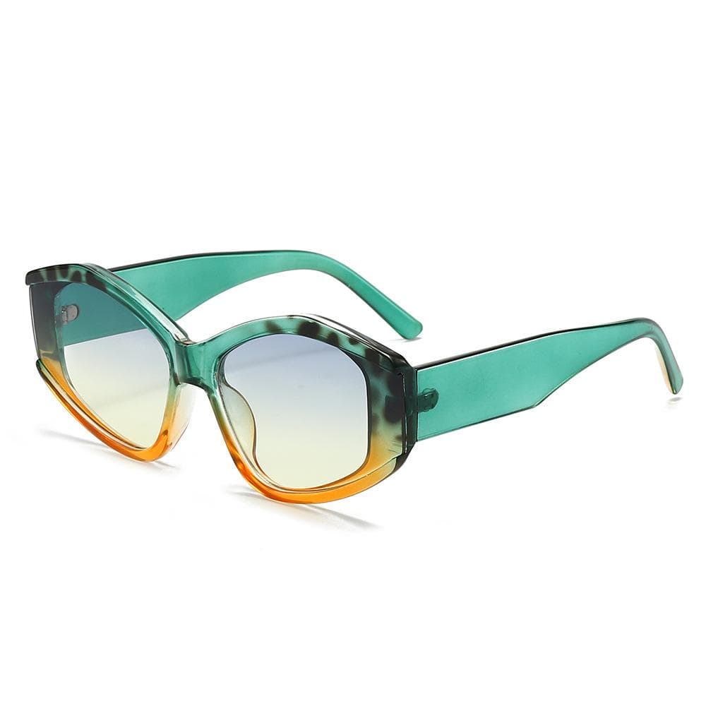 New Fashion Cat Eye Sunglasses Women Multi Color Gradient Vintage Shades UV400 Luxury Sun Glasses Eyewear as picture