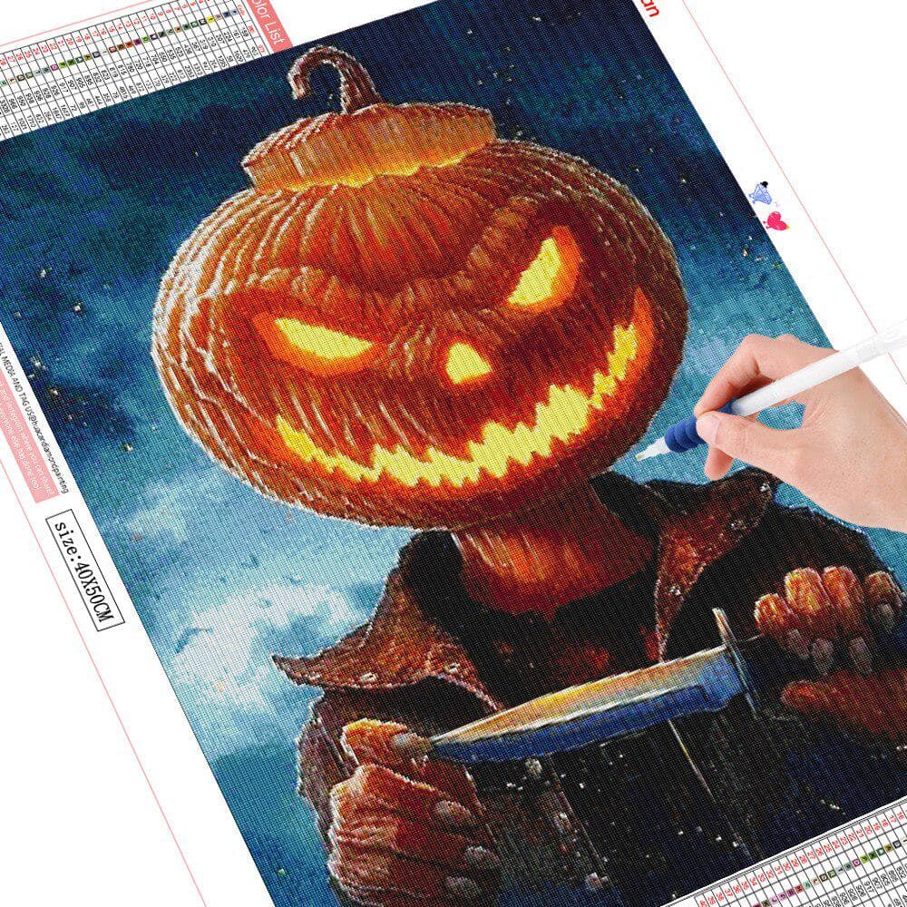 Diamond Art Kits Halloween Diamond Mosaic Sale 5d Diamond Painting Full Round Diamond Embroidery 20X30CM