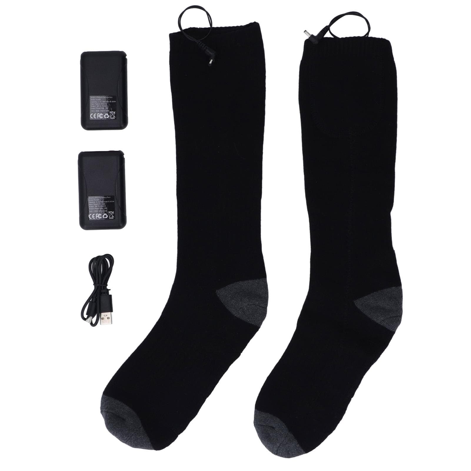 Heated Socks Warmer 3 Heating Level USB Charging Comfortable Washable for Men Women