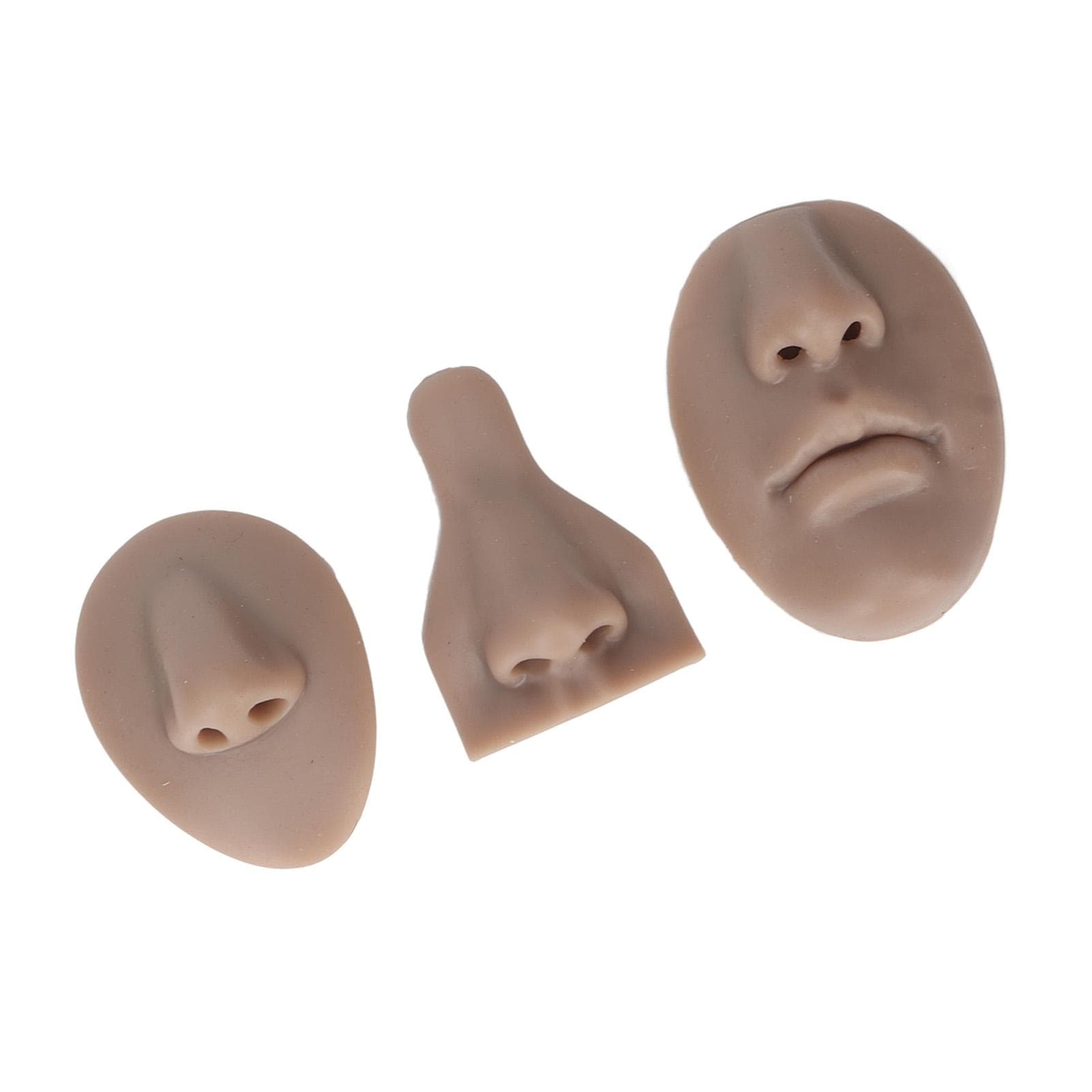 Silicone Nose Model Set Simulation 3D Soft Practice Nose Model for Nose Suture Teaching Exercise
