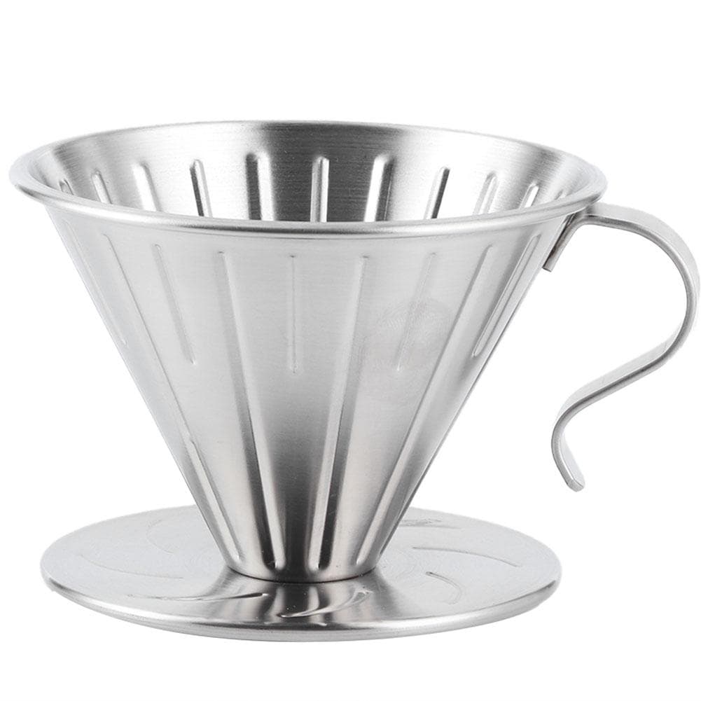Stainless Steel Pour Over Coffee Dripper Cone Filter Cup Stand Coffee Machine Accessories Home
