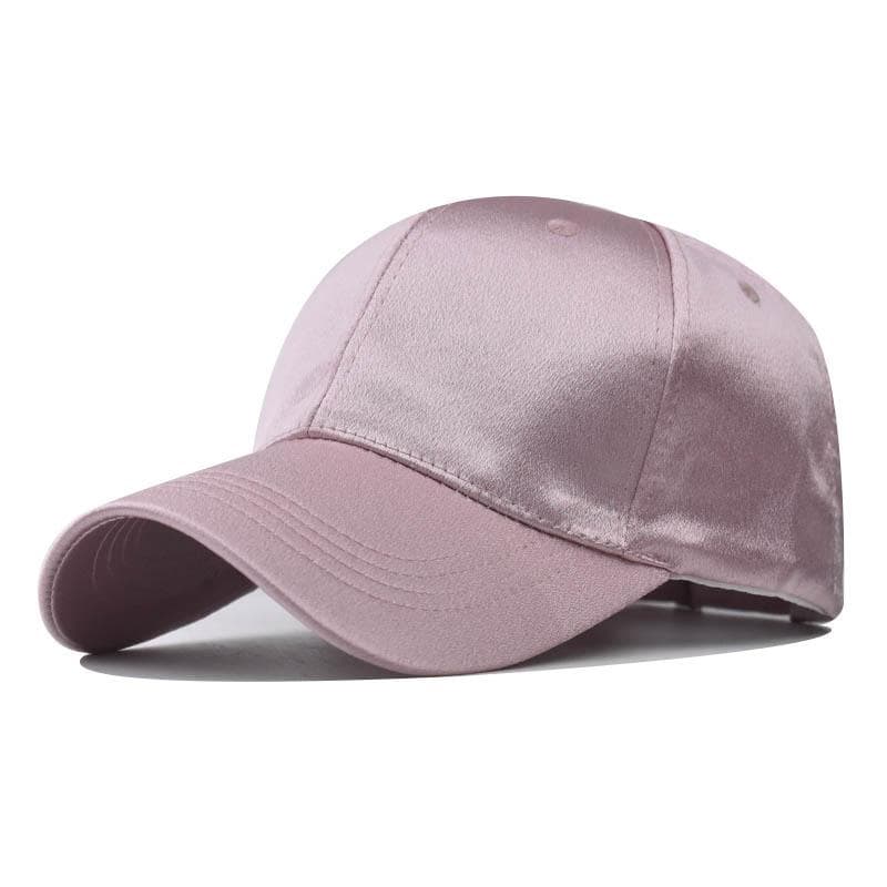 Silk Satin Women Men Baseball Caps Glossy SImple Korea Sun Hat Summer Baseball Hats Hip Hop Visor Hat 54-60cm