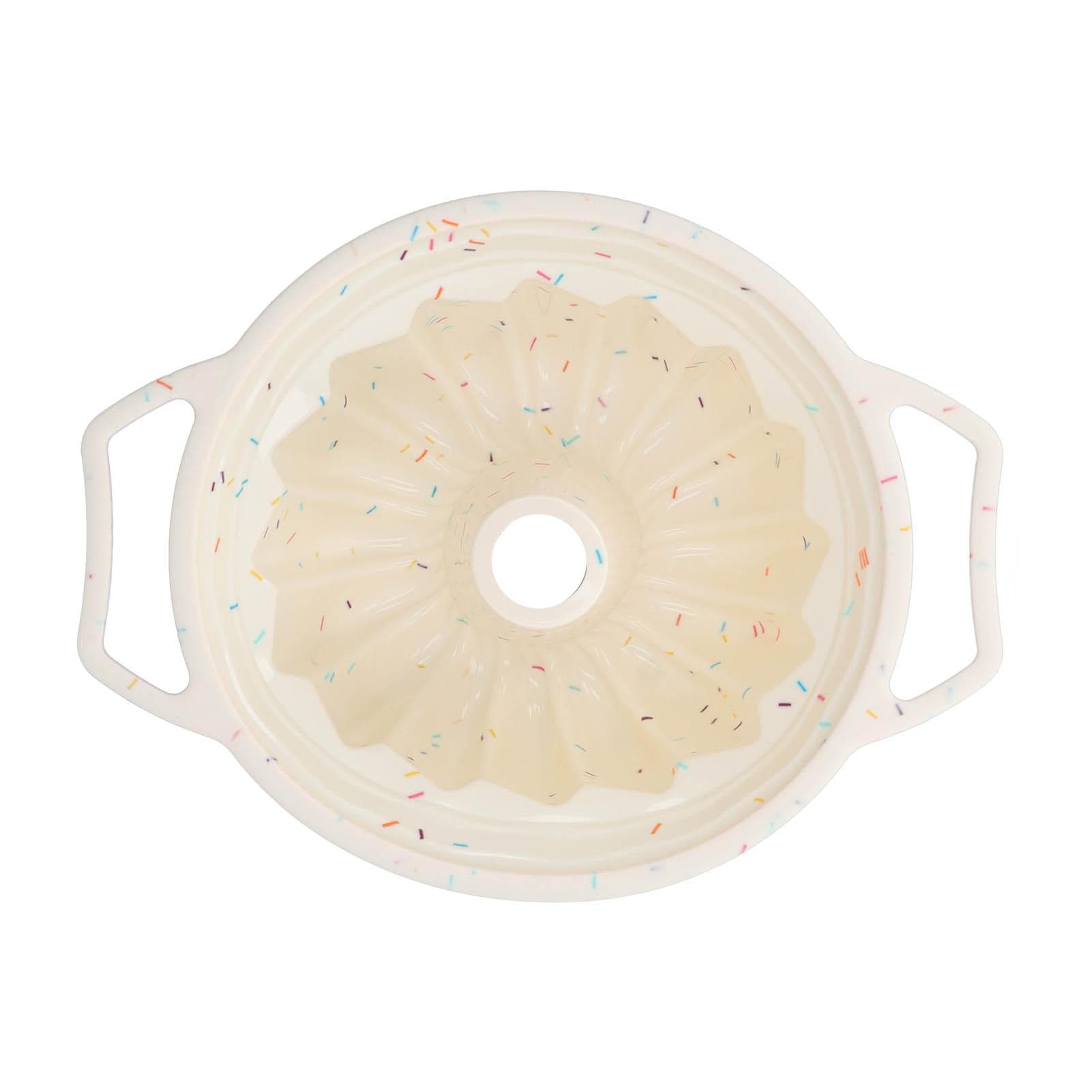 Cake Mold Silica Gel Hollow Easy Clean Annular Shape Light Weight Strong Enough Mousse Baking Tool L(for 6.5-9kg)