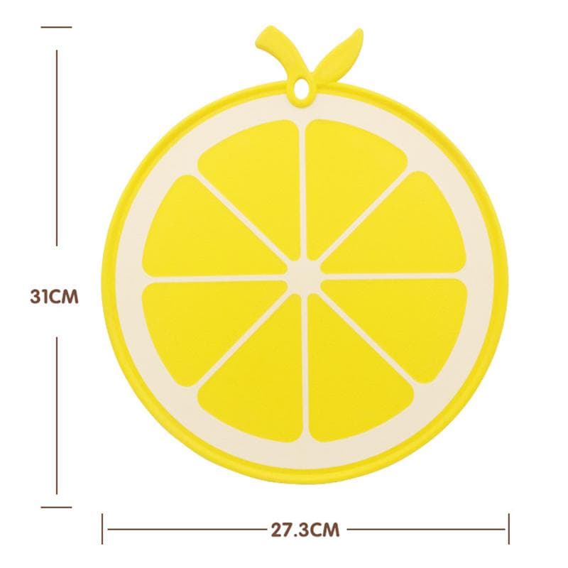 1pc Cartoon Fruit Watermelon Lemon Shaped Vegetable Board Plastic Cutting Board Safe Household Kitchen Picnic