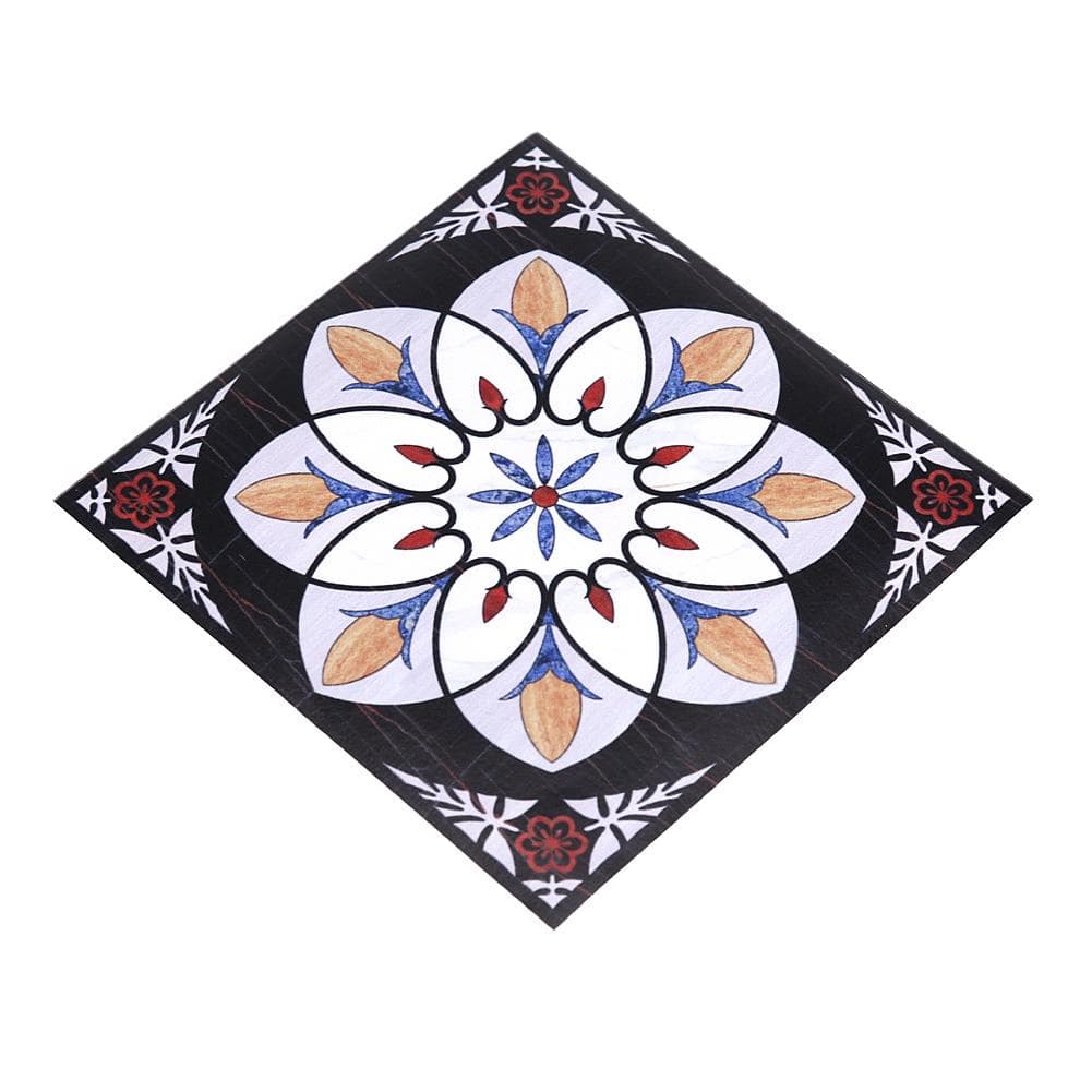 10Pcs Self Adhesive PVC Tile Floor Wall Stickers 3D Decal Home Decor 12CM*12CM #4