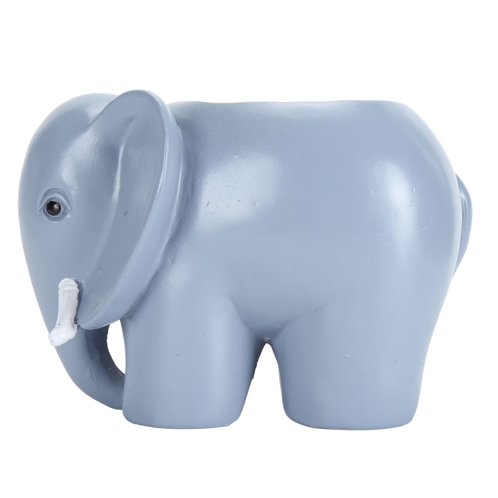 Elephant Succulent Planter Creative Fine Craftsmanship Resin Elephant Decorative Pot for Patio