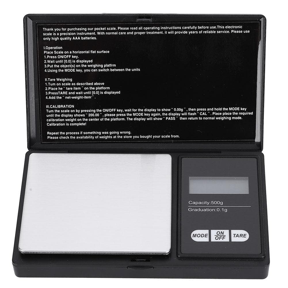 Mini Portable High Accuracy LED Digital Pocket Scale Gold Silver Diamond Jewelry (500g0.1g)