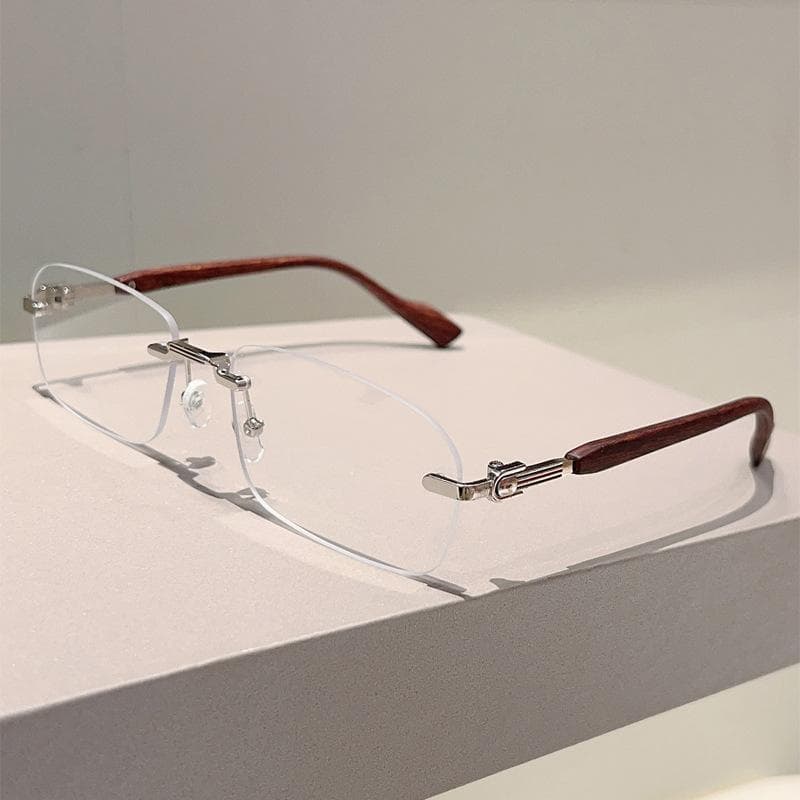 Y2K Vintage Square Sunglasses Women Men Luxury Designer Sun Glasses Punk Metal Rimless UV Protection Trendy Eyewear