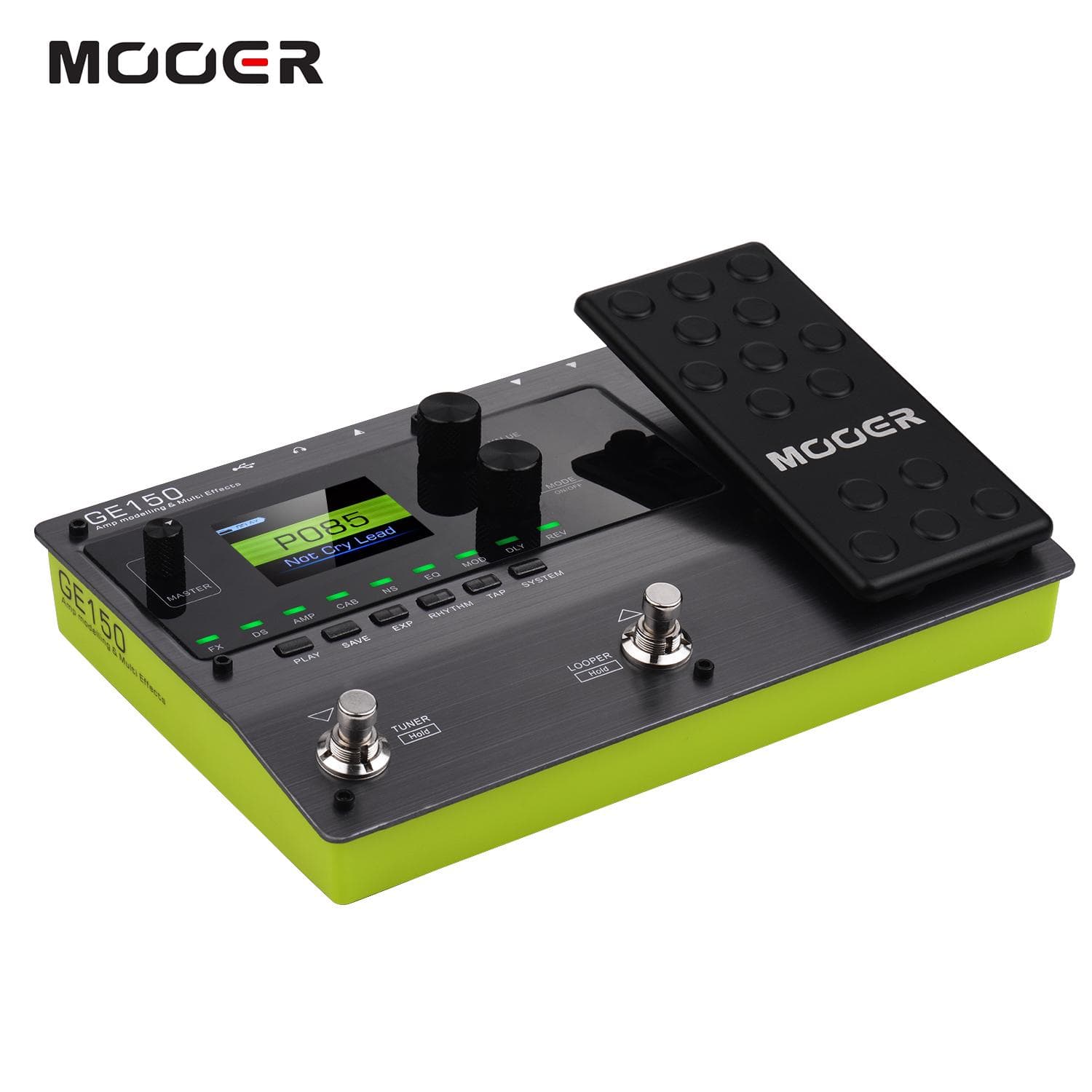 MOOER GE150 Amp Modelling & Multi Effects Pedal 55 Amplifier Models 151 Effects 80s Looper 40 Drum AU Plug