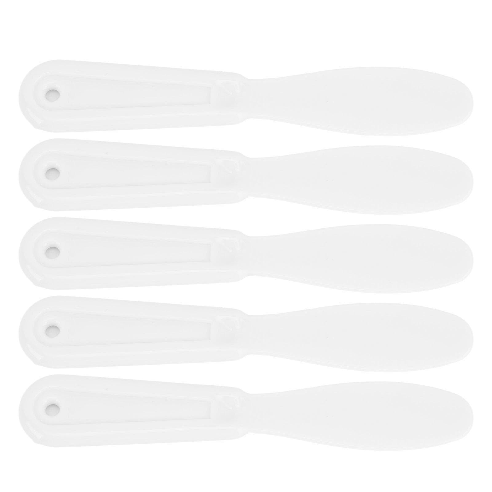 5Pcs Plaster Spatula Ergonomic Soft Touch Labor Saving Wear Resistant Mixing Stirring Spatula for white