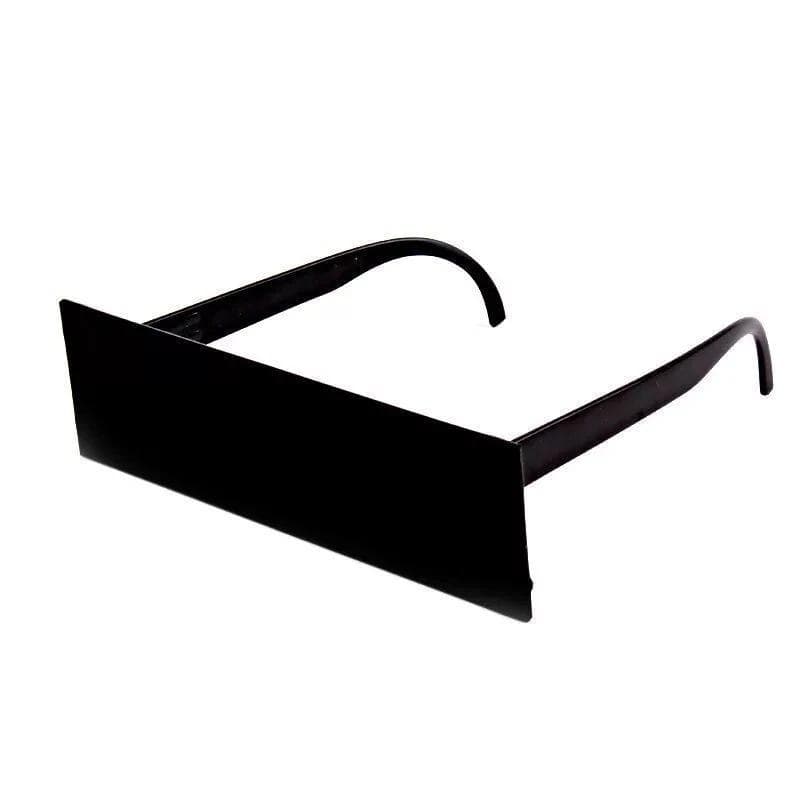 Funny Photobooth Sunglasses Black Eye Censorship Glasses for Xmas Party Cosplay Costume Accessories Gafas De Sol