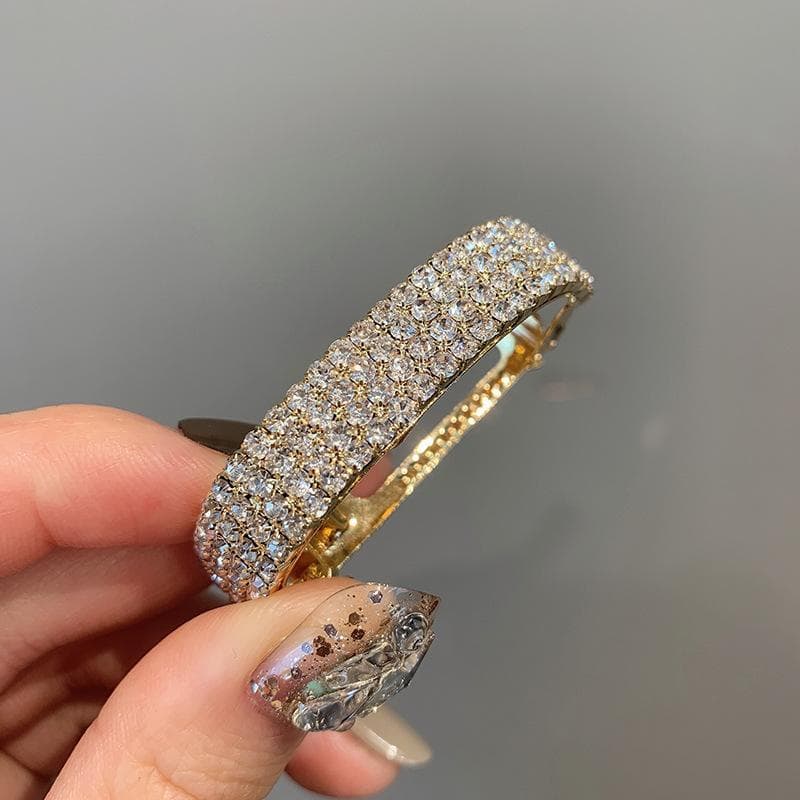 Exquisite Hairpin Back of The Head Temperament Clip Versatile Horsetail Buckle Hairpin Headdress gold
