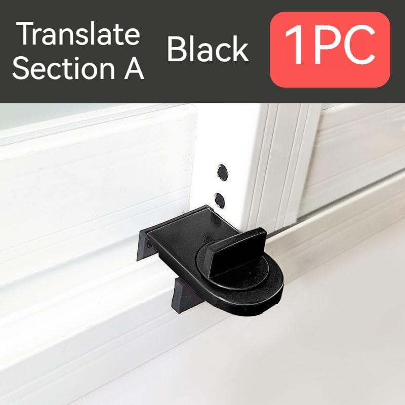 1PCS Sliding Sash Stopper Cabinet Lock Door Security Anti-theft Lock Window Sliding Doors Lock Baby Kids Child Safety black
