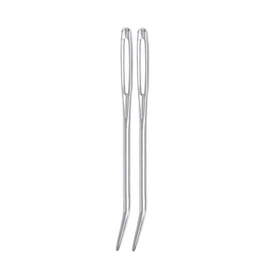 Large Eye Darning Needles Useful Easy Threading Hand Sew Wool Sweater Sewing Knitting Crocheting Blunt silver