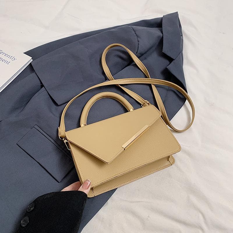 Cross-border Retro Niche Design Crossbody Small Square Bag Shoulder Women's Bag 2025 New Autumn and Winter Trend Fashion Handbag khaki