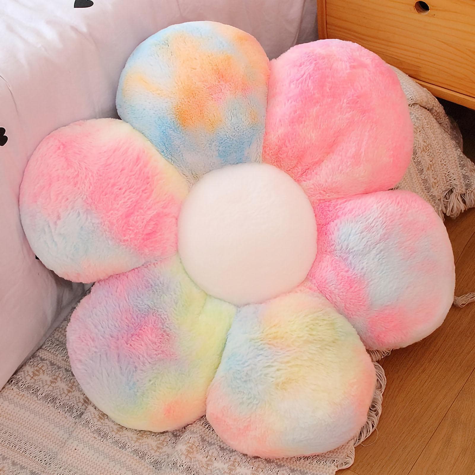 Flower Plush Pillow Soft Comfortable Colorful Flower Cushion Plush Pillow Home Sofa Flower Pillow 3 0cm 0.2Kg