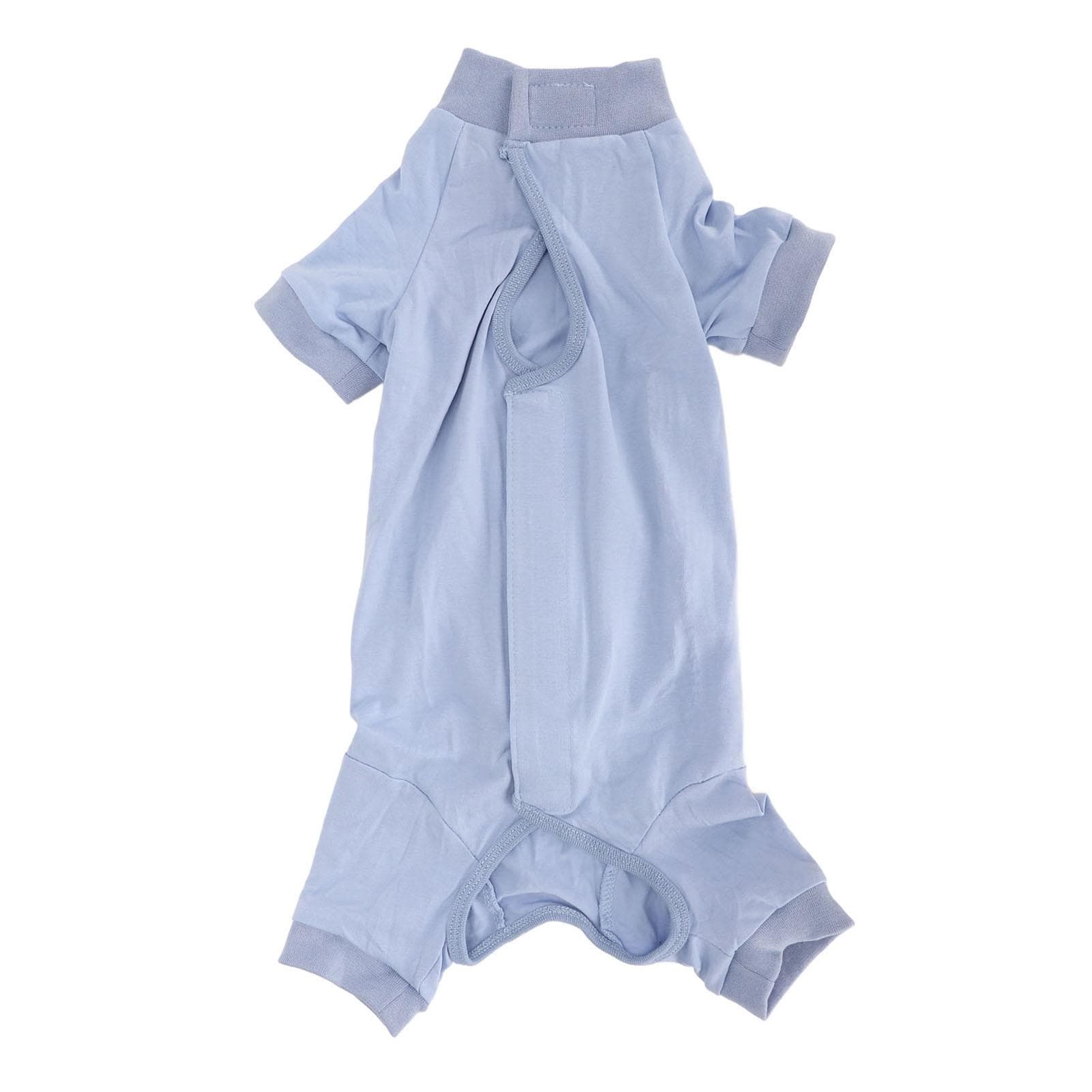 Cat Recovery Suit Prevent Licking Wounds Professional Pet Breathable Surgery Suits for Abdominal S(for 2-4kg)