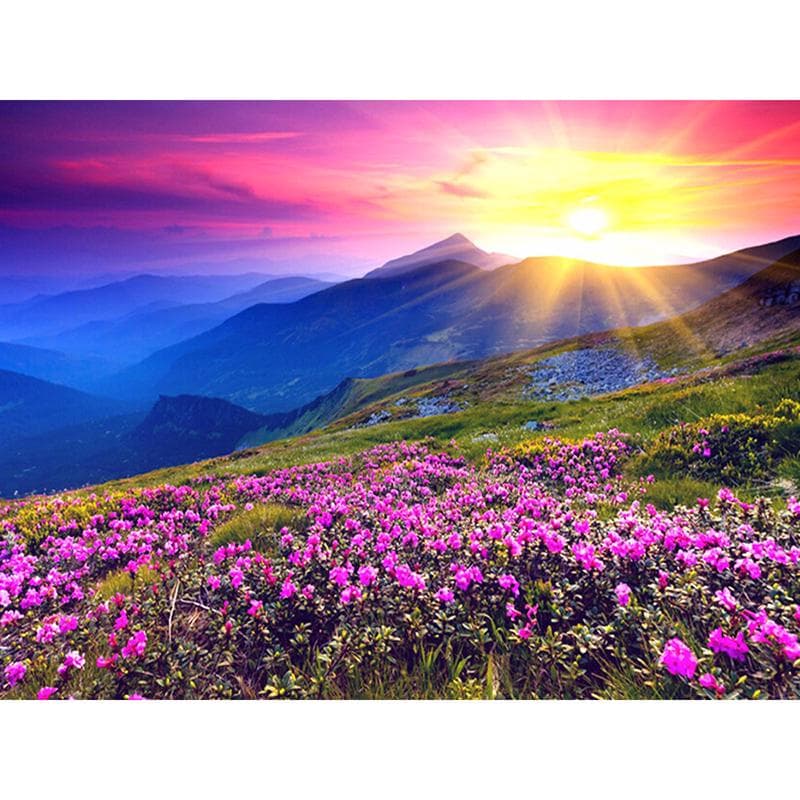 DIY Diamond Painting Cross Stitch Diamond Embroidery Mosaic Diamond Sunset Home Decor 20X30CM