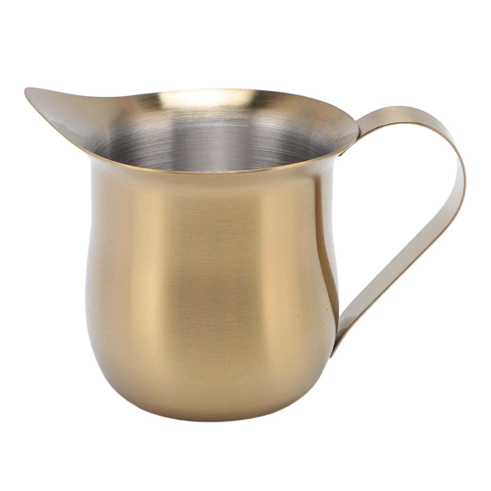 Milk Frothing Pitcher 304 Stainless Steel Coffee Steaming Milk Creamer Jug Cup for Home Cafes 90ml