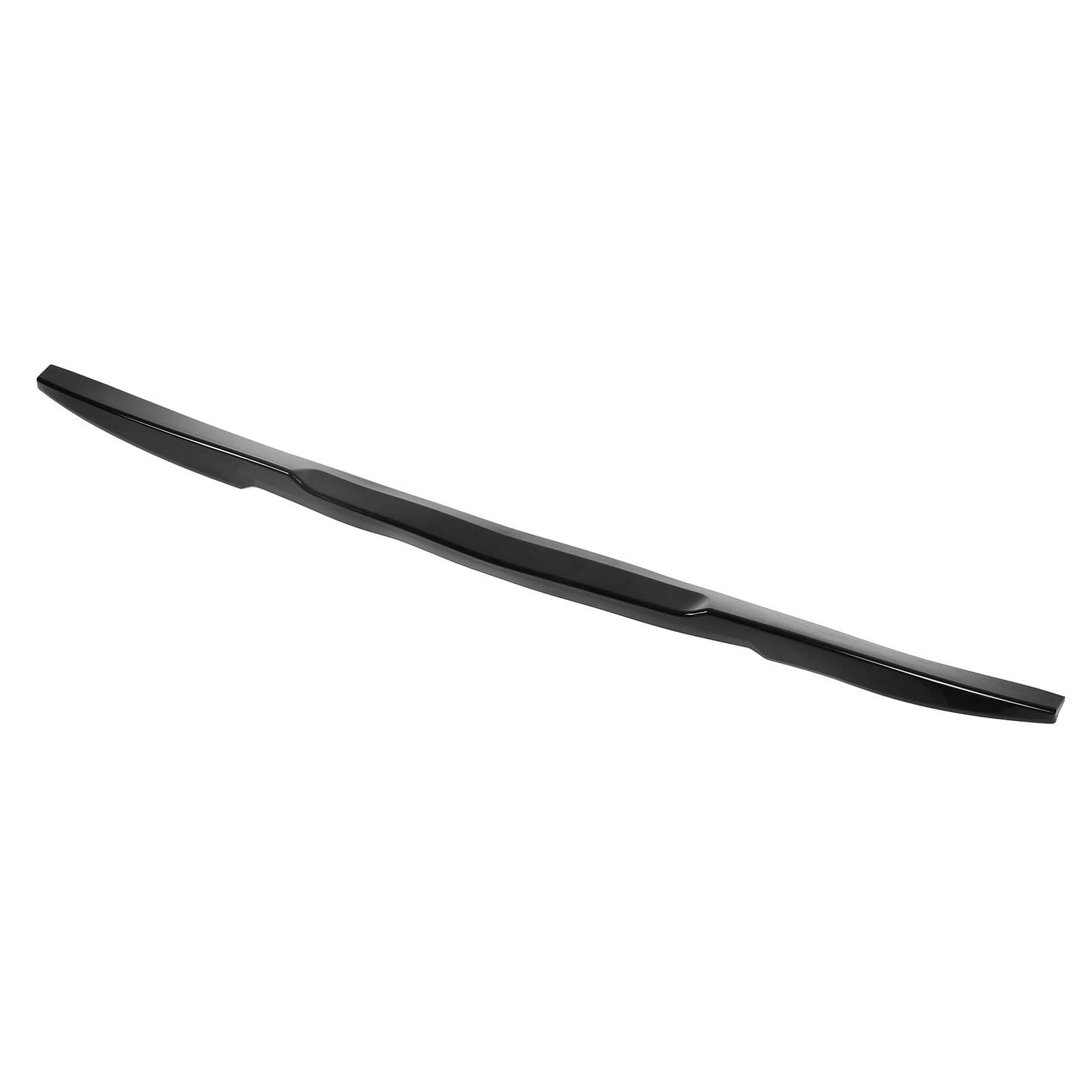 Rubber Rear Wing Trunk Spoiler Lip Black Universal Aerodynamic Car Modification Accessory