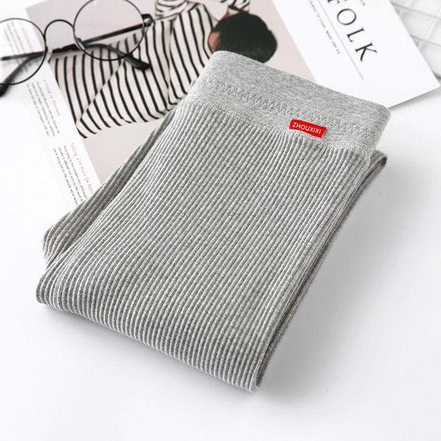 High Waist Warm Leggings Add Cotton Autumn Winter Slim Knitting Casual Leggings Women Solid High Elasticity Pants XL
