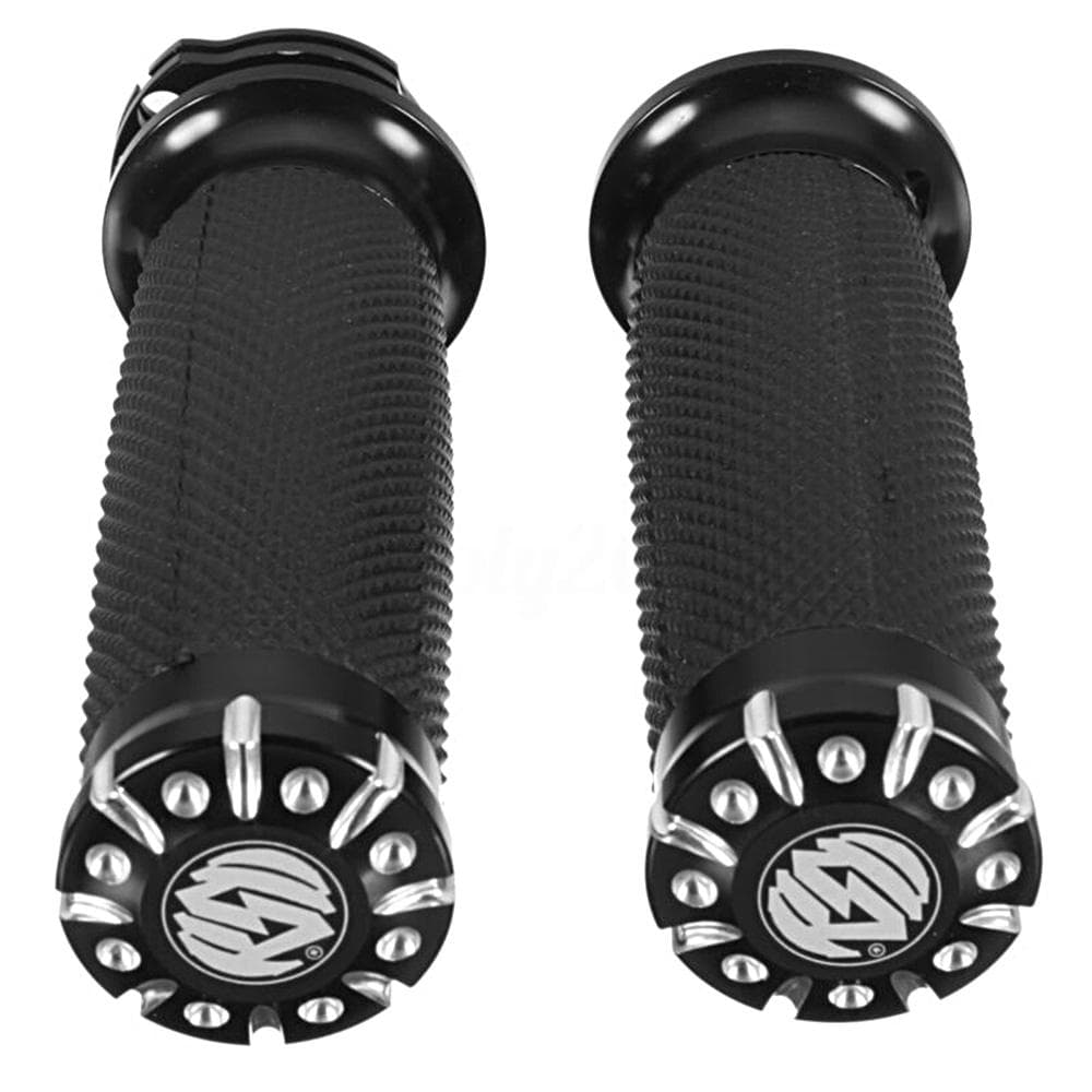 2PCS 25mm Motorcycle Handlebar Hand Grips for Sport-ster Cruiser Custom 1 pair