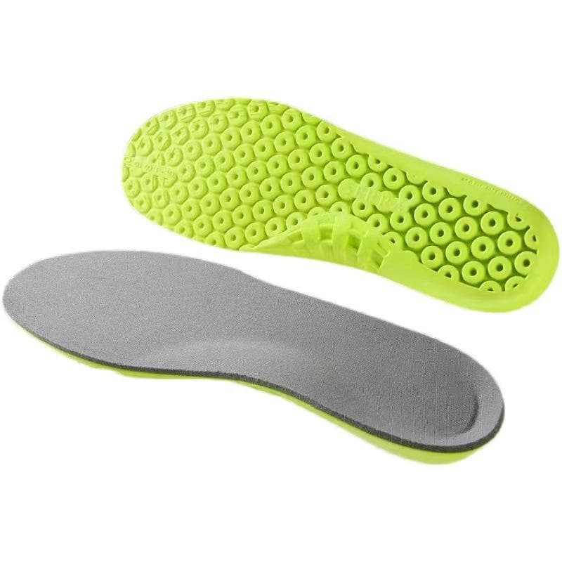 New Sports Insole Shock-Absorbing Soft Breathable Sweat-wicking Deodorant Shoe Inserts Anti-slip Template for Men Women Insoles 45-46 gray