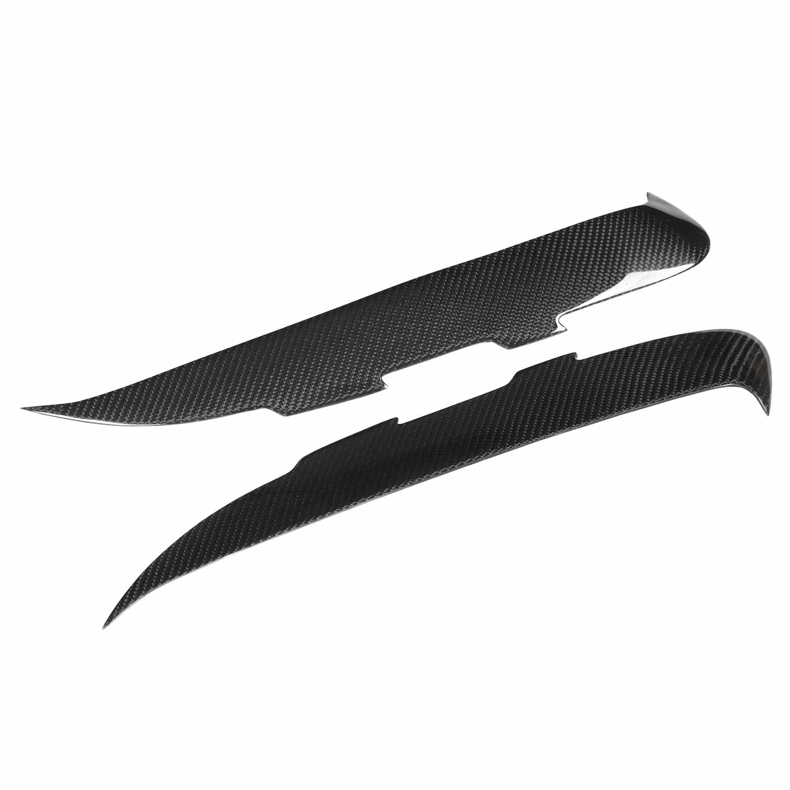 1 Pair Front Headlight Eyelid Carbon Fiber Headlight Eyebrow Cover Replacement for Mazda MX?5 NC2