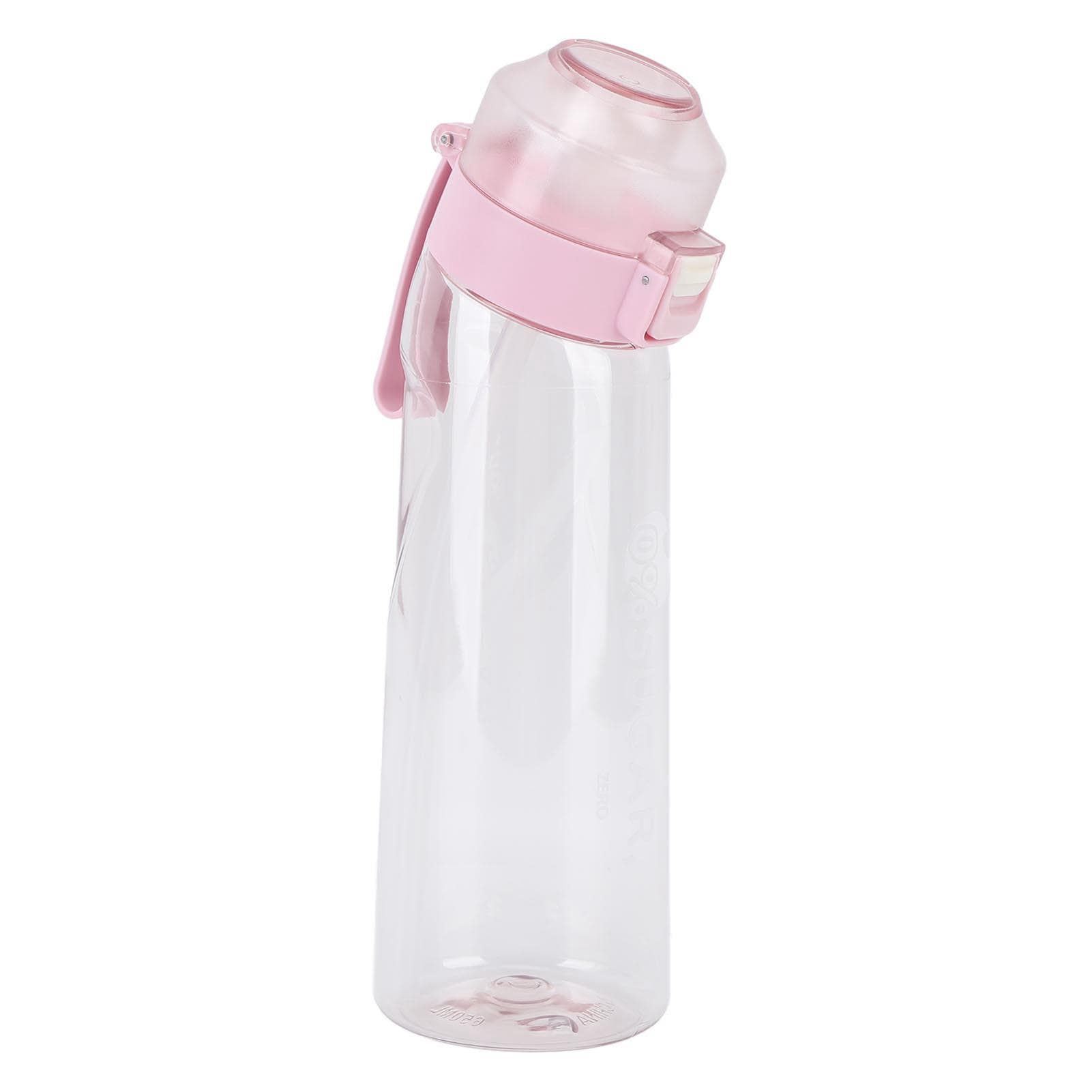 Fragrance Water Bottle 650ml Pop Up Cover Transparent Portable Outdoor Sports Scent Water Cup with L(for 6.5-9kg) transparent pink