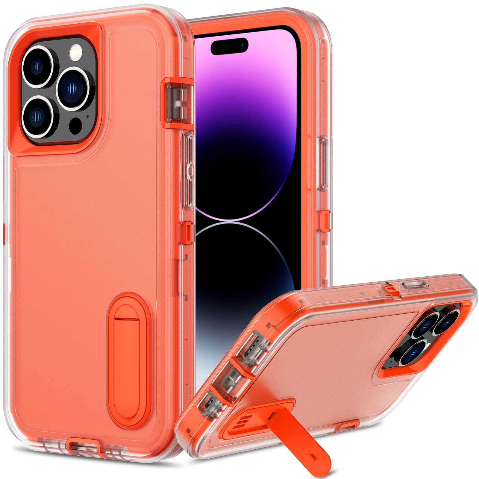 Case For iPhone 15 14 13 12 11 Pro Max XS XR 8 7 Plus Heavy Duty Shockproof Anti-Scratch Rugged Protective with Kickstand Cover iPhone SE 2022
