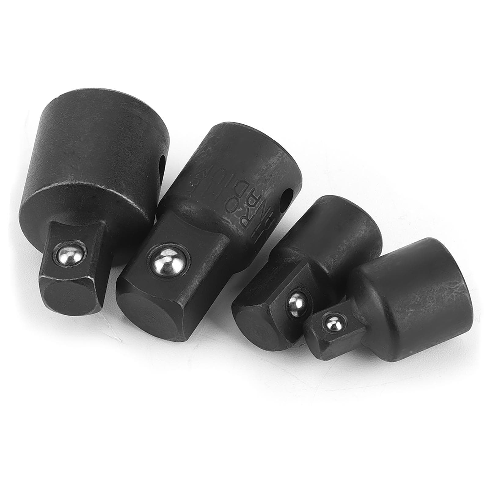 4pcs 14in 38in 12in Electric Wrench Sleeve Adapter Converter Chrome Vanadium Steel Drive Socket black