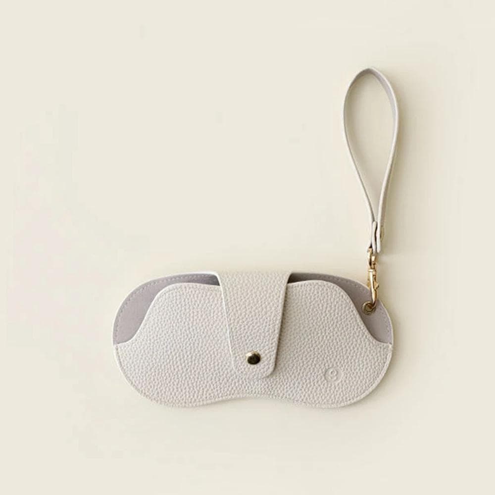 Soft Lychee Pattern PU Leather Glasses Bag Retro Sunglasses Case Portable Eyewear Storage Simple Frame Case