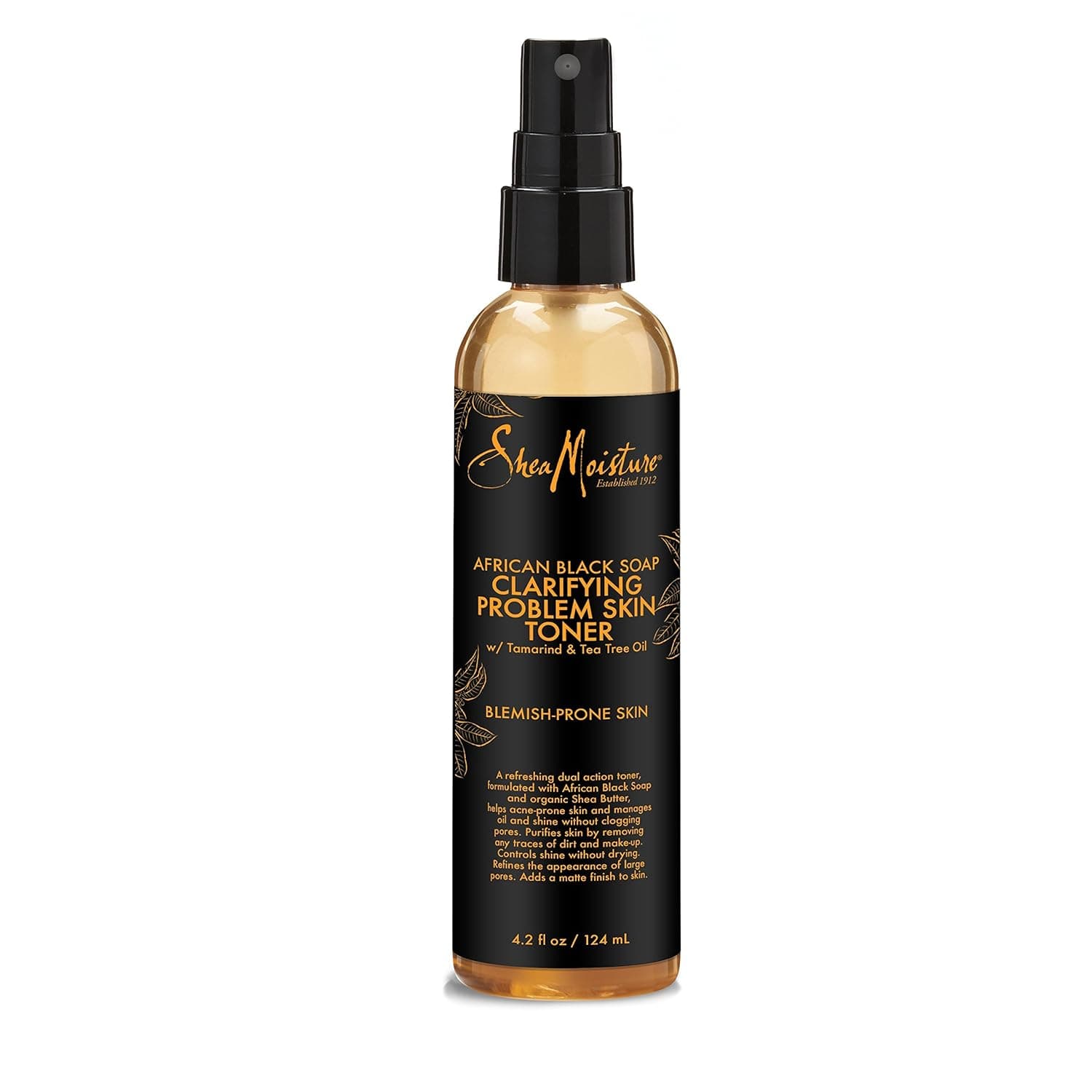 SheaMoisture, African Black Soap, Clarifying Toner, with Tamarind Extract, Fragrance-Free, 4.1 fl oz (121 ml)