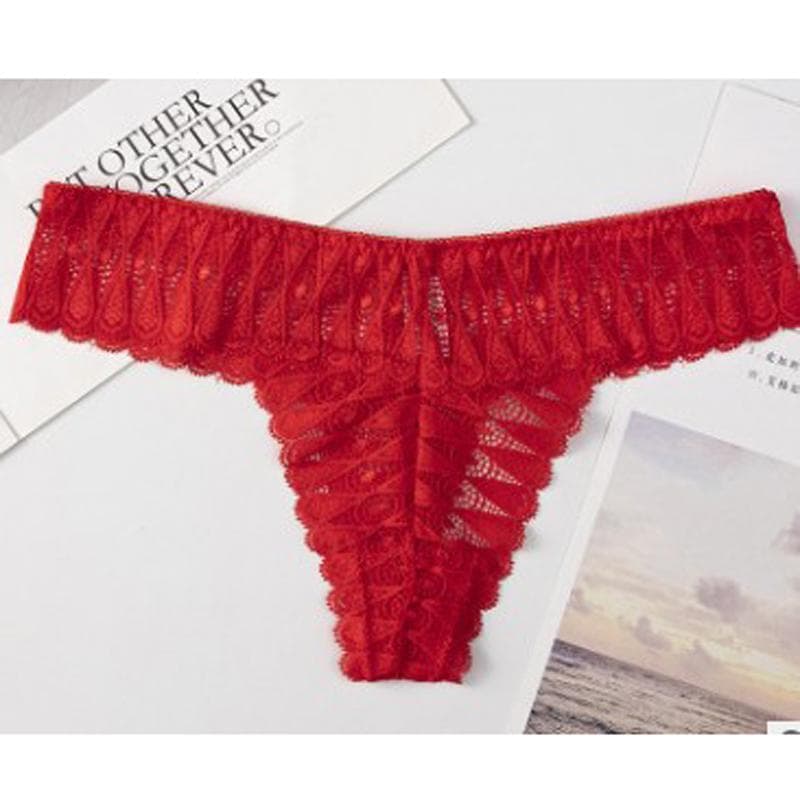 CINOON Amazing Women Lingerie G String Lace Underwear Femal Sexy T-Back Thong Low Waist Panties Hot Sale Transparent Knickers one size