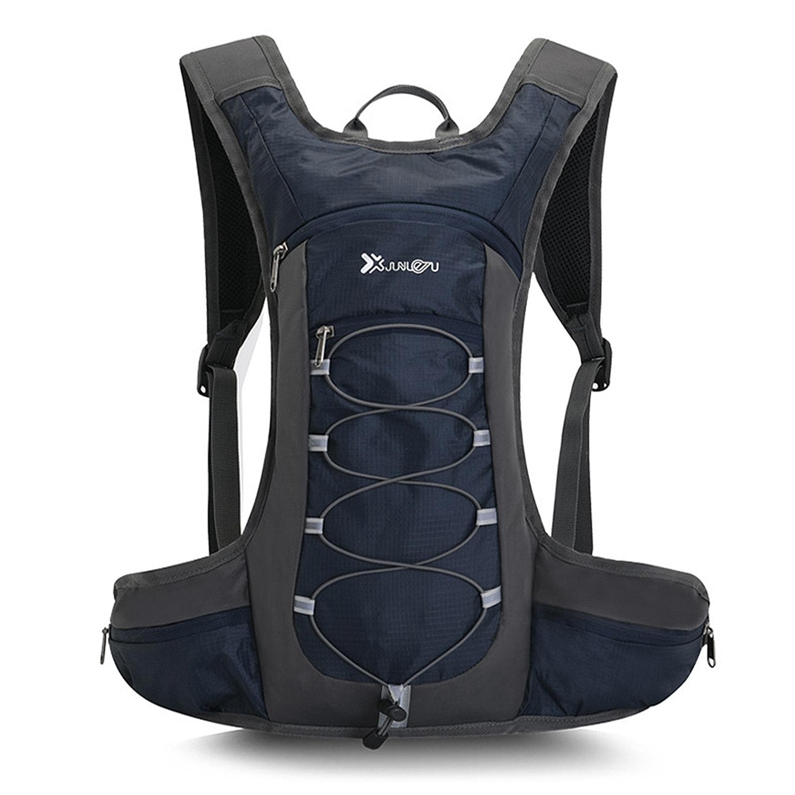 10L Bike Hydration Backpack Lightweight Hiking Backpack Daypack Shoulder Bag for Outdoor Camping dark blue