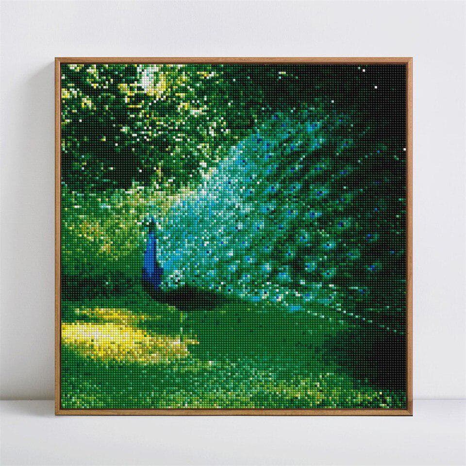 Diamond Painting Animal 5D DIY Diamond Embroidery Peacock Full Round Gift Cross Stitch 30x30CM