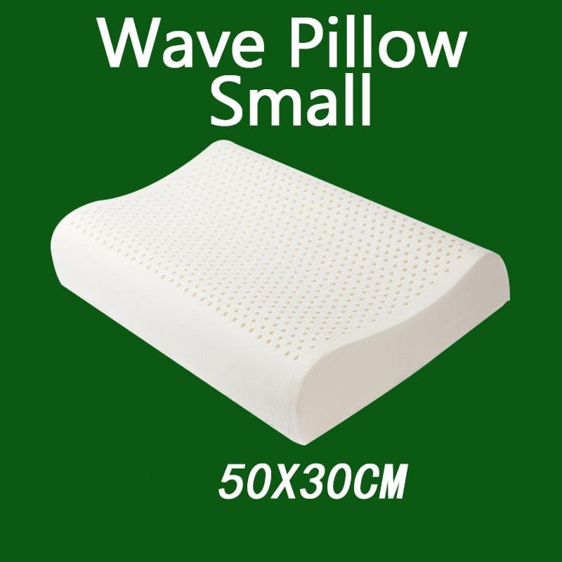 Thailand Natural Latex Pillow Soft Rebound Neck Massage Wave Pillow Breathable Orthopedic for Home Latex Pillow Bed Pillow 50X30
