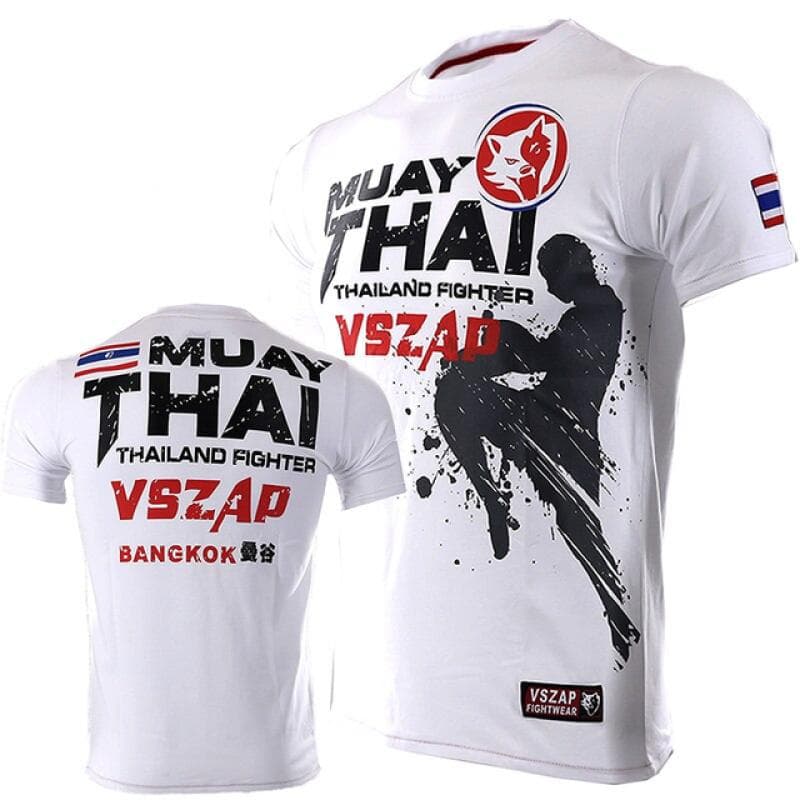 Men's Muay Thai T Shirt Running Fitness Sports Short Sleeve Outdoor Boxing Wrestling Tracksuits Summer Breathable Quick Dry Tops XL