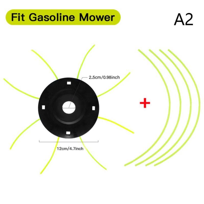 Steel Lawn Mower Head Free 4 Lines Replacement Gasoline/Lithium Grass Trimmer Head Removal Of Garden Weed Brushcutter Part
