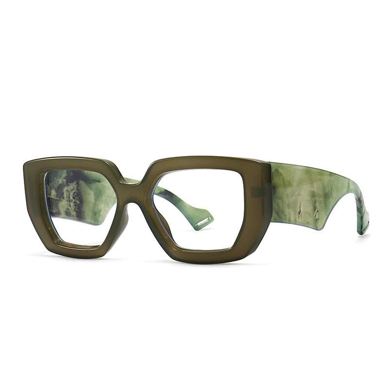 Vintage Square Sunglasses Women Men Luxury Brand Designer Big Frame UV400 Computer Glasses For Female Fashion as the photo