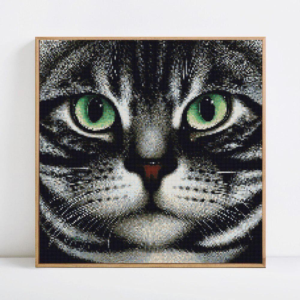 Diamond Mosaic Sale Animals 5d Diamond Painting Full Drill Round Cat Pictures 30x30