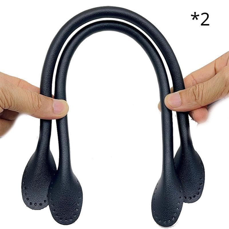 42cm PU Leather Strap Bag Handles DIY Replacement Purse Handles for Handbags Belts Straps Bag Accessories One Size black
