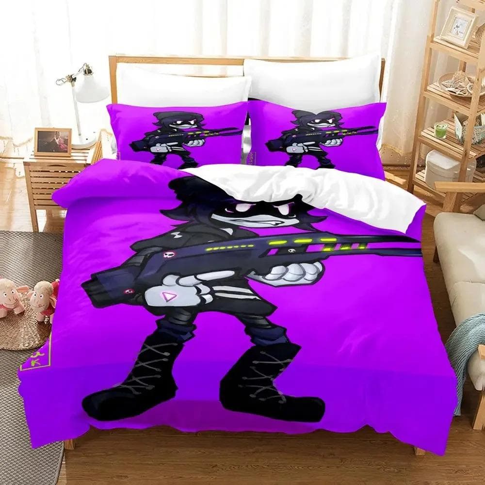 3D Print Anime Murder Drones Bedding Set Boys Girls Twin Queen Size Duvet Cover Pillowcase Bed Boys Adult Fashion Home Textile AU Double 180x210cm