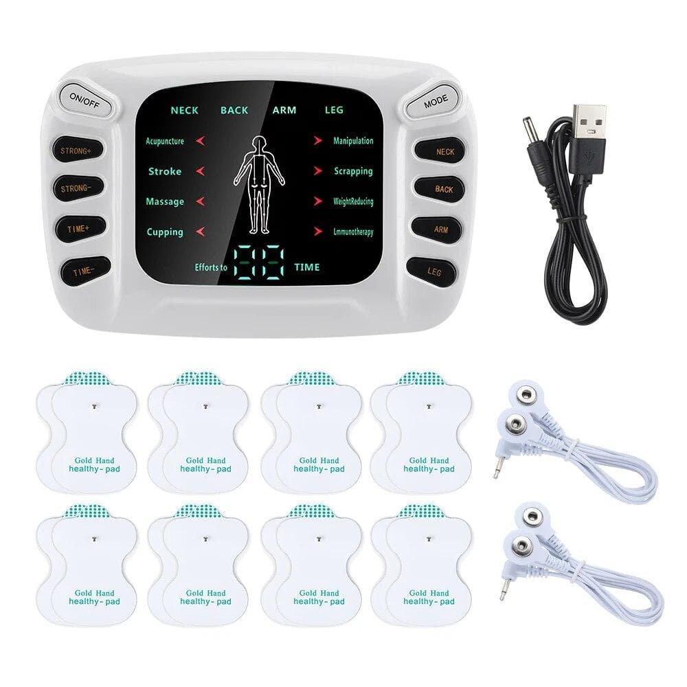 8 Mode Electric Muscle Stimulator Acupuncture Leg Waist Back Physical Therapy Massager Pulse Pain Relief Fitness Health Care CN