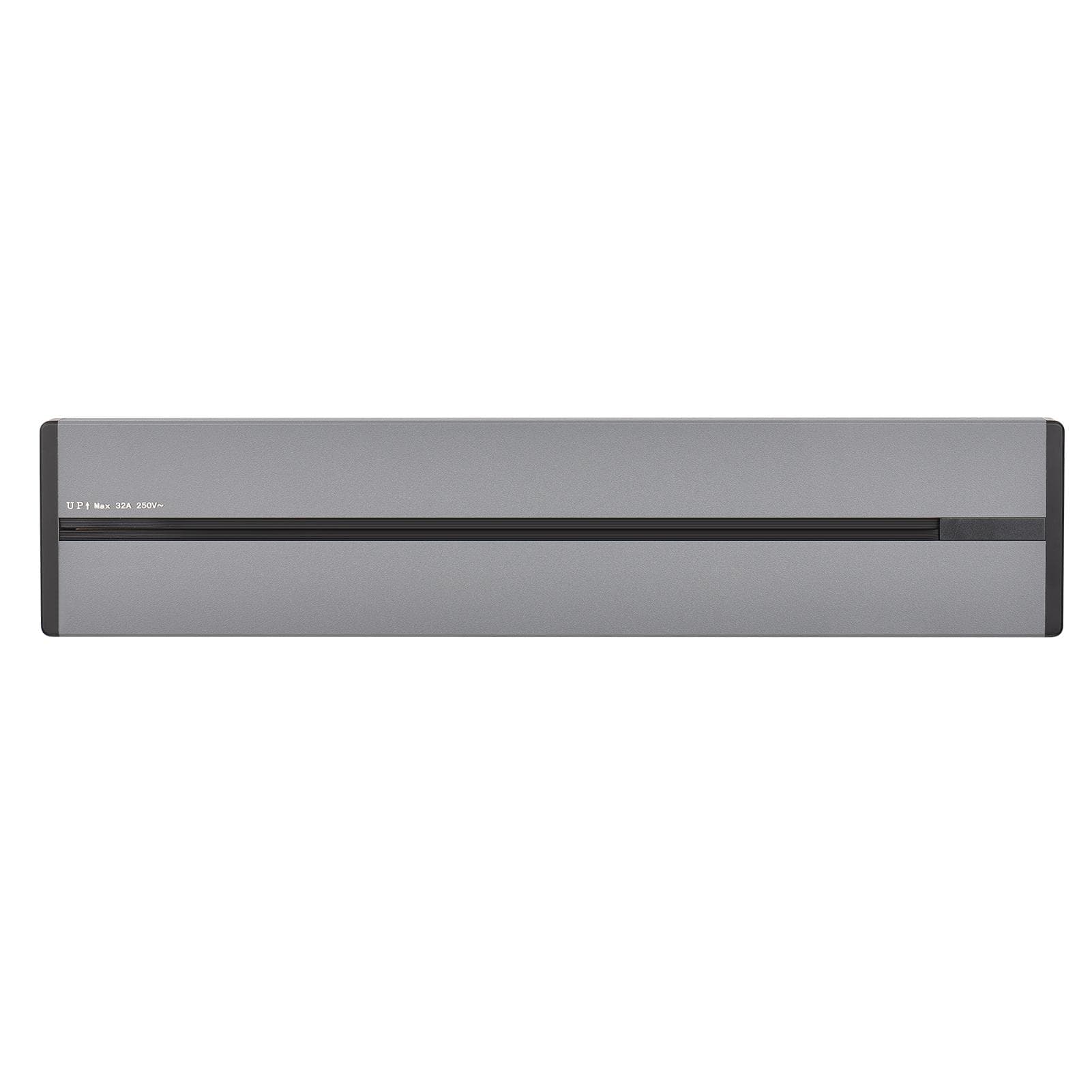 Removable Electrical Outlet Track System 8000W High Power Track System Movable Wall Outlet Extender Exposed Type & 40cm grey