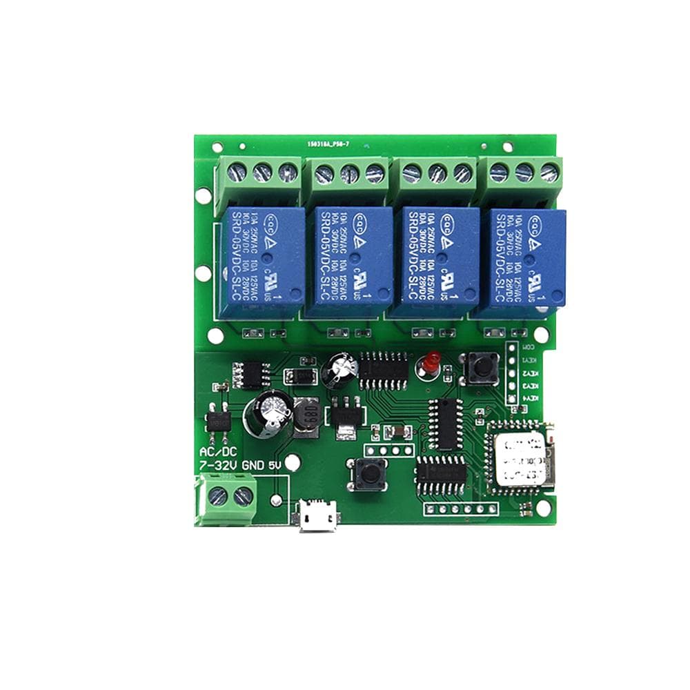 Sonoff Smart Remote Control Wireless Switch Universal Module 4ch DC 5V 12V 32V Wifi Switch Timer green